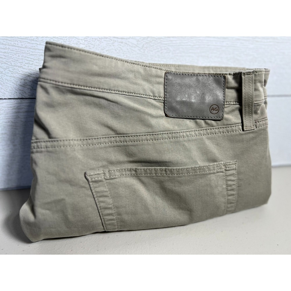 AG Adriano Goldschmied 42x32 (44x33) Tan Beige Everett Slim Straight Mens Pants